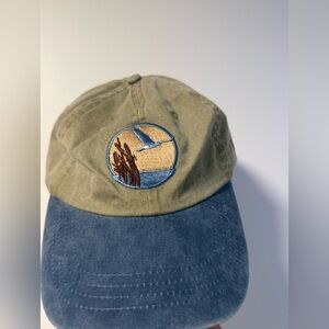 Original from NJ Audubon Location. Two-Tone Cap with Embroidered Patch